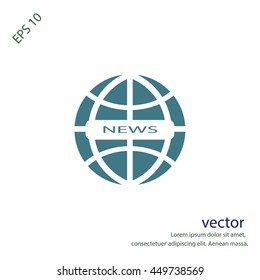 News icon, web design element