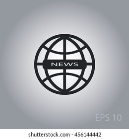 News icon, web design element