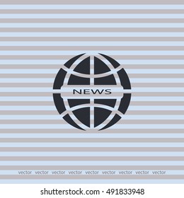 News icon, web design element