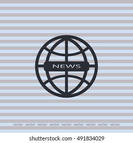 News icon, web design element