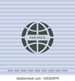 News icon, web design element