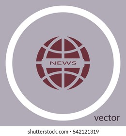 News icon, web design element