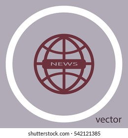 News icon, web design element