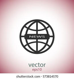 News icon, web design element