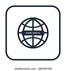 News icon, web design element