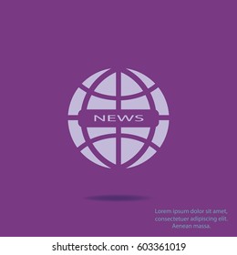 News icon, web design element