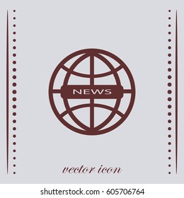 News icon, web design element