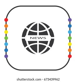 News icon, web design element