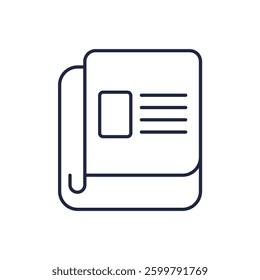 news icons isolated on White Background. Flat style design