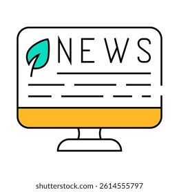 news internet chia cryptocurrency line icon vector. news internet chia cryptocurrency sign. isolated symbol illustration