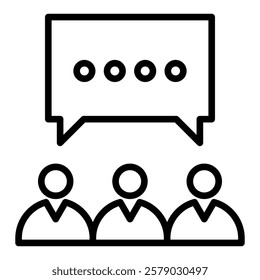 News Journal  Outline Icon Element For Design