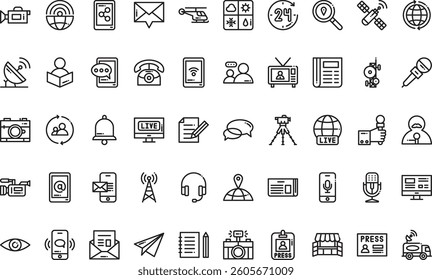 News journals icons High-Quality Vector Icons Collection with Editable Stroke. Ideal for Professional and Creative Projects