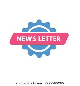 Botón de texto de la carta de noticias. Botones Web de etiqueta de icono de signo de carta de noticias