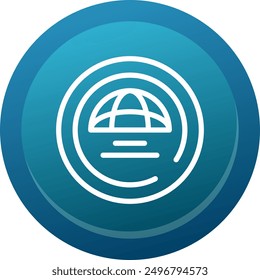 News Line Button Vector Icon Design