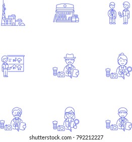 News- Line Icon Set
