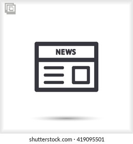 news .line vector icon