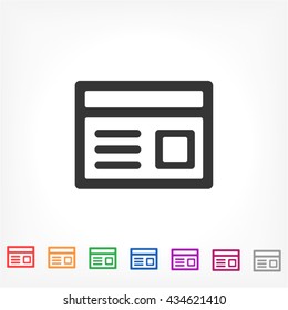 news .line vector icon