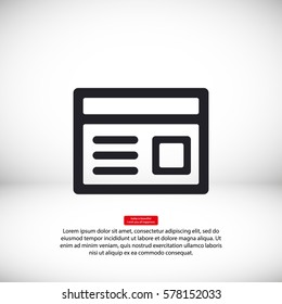 news. line vector icon