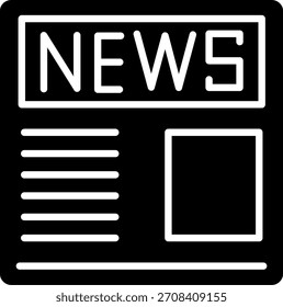 News Line Vektor Icon Design
