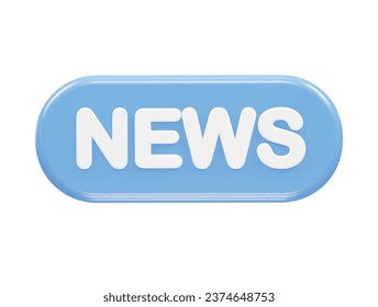 News live icon rendering 3d illustration element