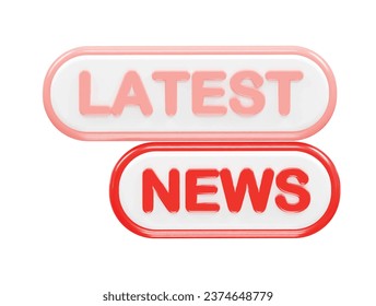 News live icon rendering 3d illustration element