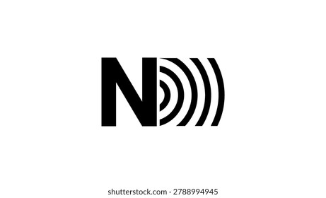 news logo, black isolated vector silhouette