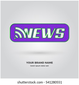 ICONO DE LOGOTIPO DE NOTICIAS