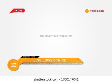 News lower third design template.