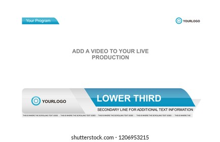 News Lower Third Package Broadcasting