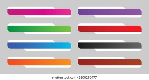 News lower third vector design.Set banner and lower third for news and live. bottom third for broadcast and online media