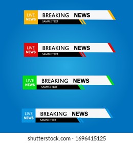 News Lower Thirds Pack Lower Third Stock Vector (Royalty Free ...