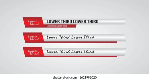 News Lower Thirds Pack Vector. Streaming Video News Sign. Breaking, Sport News. Interface Sign. Isolated Illustration