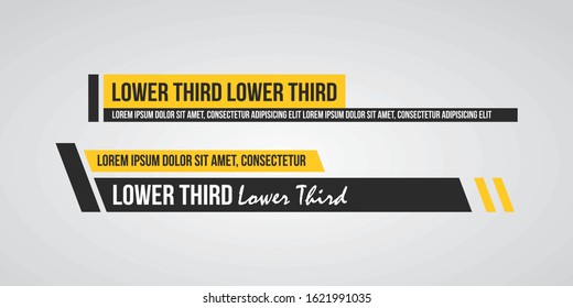 News Lower Thirds Pack Vector. Streaming Video News Sign. Breaking, Sport News. Interface Sign. Isolated Illustration