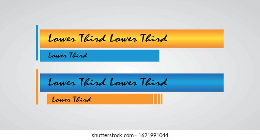 News Lower Thirds Pack Vector. Streaming Video News Sign. Breaking, Sport News. Interface Sign. Isolated Illustration