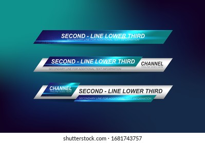 News lower thirds pack vector