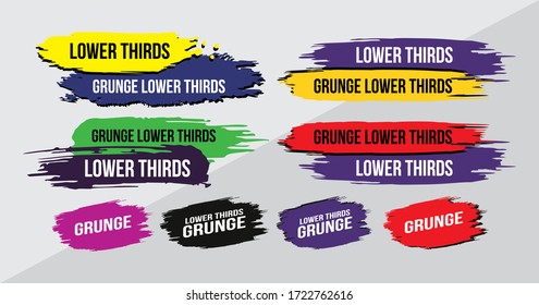 News Lower Thirds Pack Vector. Streaming Video News Sign. Breaking, Sport News. Interface Sign. Isolated Illustration
