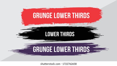 News Lower Thirds Pack Vector. Streaming Video News Sign. Breaking, Sport News. Interface Sign. Isolated Illustration