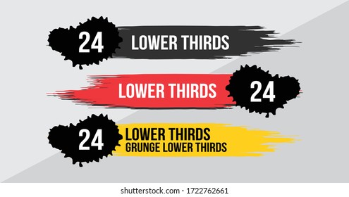 News Lower Thirds Pack Vector. Streaming Video News Sign. Breaking, Sport News. Interface Sign. Isolated Illustration