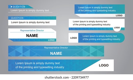 News Lower Thirds Pack Vector