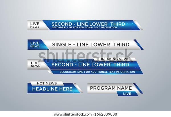 News lower thirds pack\
vector