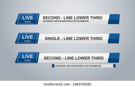 News Lower Thirds Pack Vectors