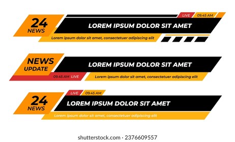 News Lower Thirds Template Pack