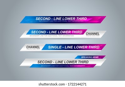 News lower thirds vector pack