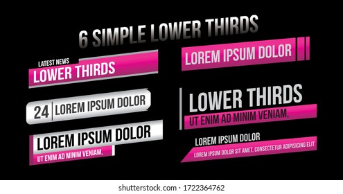 News Lower Thirds Vector Pack