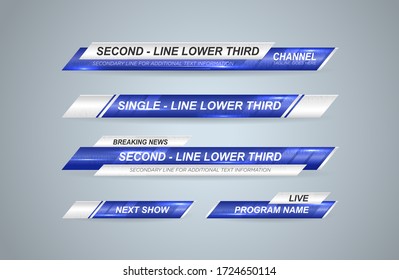 News lower thirds vector pack