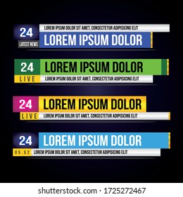 News lower thirds vector pack
