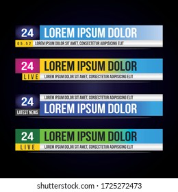 News lower thirds vector pack