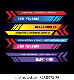 News lower thirds vector pack
