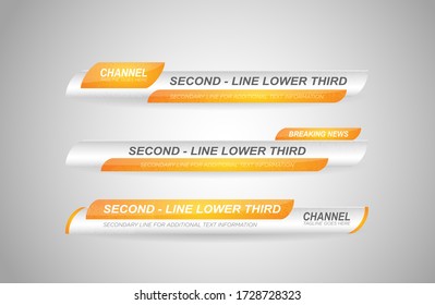 News lower thirds vector pack