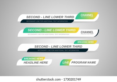 News Lower Thirds Vector Pack